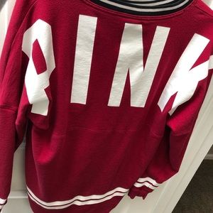 Retro red pink sweatshirt